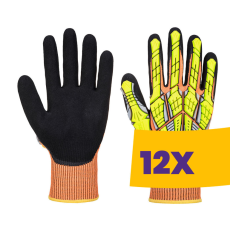 Portwest A727 DX VHR Impact kesztyű narancs (Karton - 12 pár)