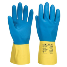 Portwest A801 Duplán Mártott Latex kesztyű védőkesztyű
