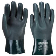 Portwest A827 Duplán mártott PVC védőkesztyű 27 cm védőkesztyű