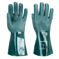 Portwest A835 Duplán mártott PVC vegyszerálló védőkesztyű (35 cm) (11/XXL) védőkesztyű