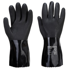 Portwest A882 ESD PVC Vegyszerálló védőkesztyű (fekete)