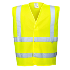 Portwest Antisztatikus HiVis égésgátló védőmellény, FR71, PORTWEST L sárga láthatósági ruházat