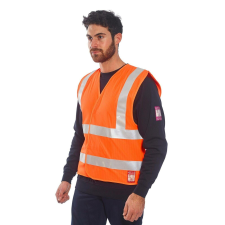 Portwest Antisztatikus HiVis égésgátló védőmellény, FR71, PORTWEST S narancs láthatósági ruházat