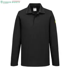 Portwest Antisztatikus hoszzú ujjú ESD póló L/S - Fekete