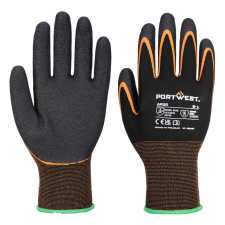 Portwest AP35 Grip 15 Dupla nitril mártott védőkesztyű (fekete/narancs, 10/XL) védőkesztyű