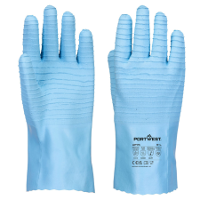 Portwest AP75 FD Vegyszerálló latex védőkesztyű - élelmiszeripari (kék) védőkesztyű