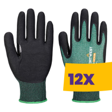Portwest APR15 Vágásbiztos védőkesztyű, Cut B zöld (Karton - 12 pár) védőkesztyű
