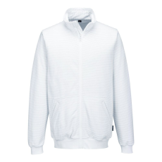 Portwest AS25 Antisztatikus ESD cipzáras melegítőfelső fehér