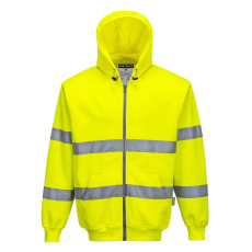 Portwest B305YERL Portwest Hi-Vis cipzáros pulóver