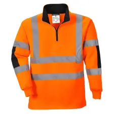 Portwest B308 Xenon Hi-Vis rugby póló narancs láthatósági ruházat