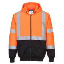 Portwest B315OBRL Portwest Hi-Vis kéttónusú kapucnis pulóver munkaruha