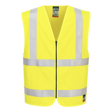 Portwest Bizflame Hi-Vis FR cipzáras jól láthatósági mellény láthatósági ruházat