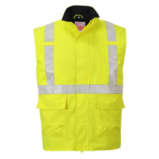 Portwest Bizflame Rain Hi-Vis antisztatikus FR lángálló mellény sárga S munkaruha