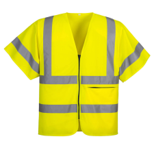 Portwest C372YERXL Portwest Half Sleeve Zip Vest láthatósági ruházat