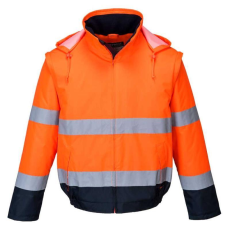 Portwest C464 Hi-Vis 2 az 1-ben kontrasztos Essential Lite bomber kabát