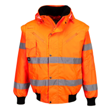 Portwest C467 Hi-Vis 3 az 1-ben bomber dzseki narancs láthatósági ruházat