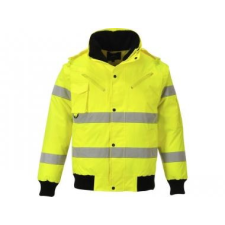Portwest C467 - Hi-Vis 3 az 1-ben bomber kabát - Sárga láthatósági ruházat