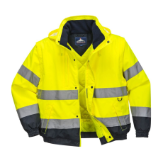 Portwest C468 Hi-Vis 2 az 1-ben bomber kabát sárga