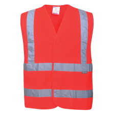 Portwest C470 Jól láthatósági mellény (PIROS, L/XL) láthatósági ruházat