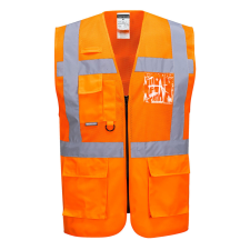 Portwest C496 Madrid Jól láthatósági vezetői mellény (narancs, XL) láthatósági ruházat