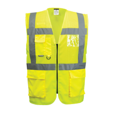 Portwest C496 Madrid Jól láthatósági vezetői mellény (sárga, XL)