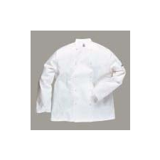 Portwest (C833) Suffolk szakácskabát fehér férfi kabát, dzseki
