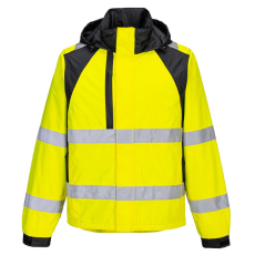 Portwest CD860 Portwest WX2 Eco Jól Láthatósági Esőkabát (sárga/fekete, 3XL)