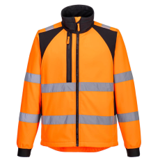 Portwest CD875 Portwest WX2 Eco Jól Láthatósági Softshell Kabát (2L) (narancs/fekete, XXL)