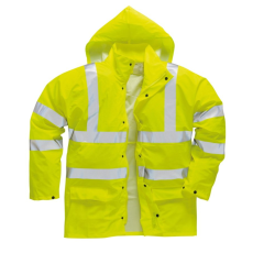 Portwest Citromsárga Sealtex Ultra béleletlen jólláthatósági kabát  (sárga, XL)