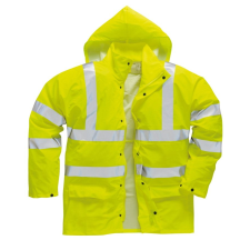 Portwest Citromsárga Sealtex Ultra béleletlen jólláthatósági kabát  (sárga, XS) láthatósági ruházat