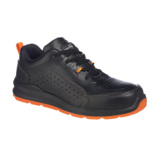 Portwest Compositelite perforált biztonsági Trainer S1P Black/Orange 45