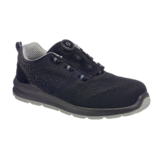 Portwest Compositelite Wire Lace Biztonsági Trainer S1P Black/Grey 44