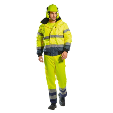 Portwest Contrast Bomber Hi-Vis védőkabát - C465 S Navy