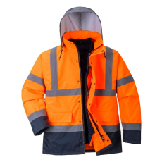 Portwest Contrast Traffic Hi-Vis 4 az 1-ben védőkabát-S471 L narancs