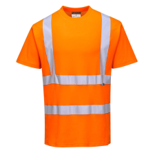 Portwest Cotton Comfort rövid ujjú póló (narancs, 4XL) láthatósági ruházat
