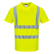 Portwest Cotton Comfort rövid ujjú póló (sárga, M)