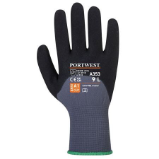 Portwest DermiFlex Ultra Plus nylon védőkesztyű XL-es méret szürke-fekete (A353G8RXL) védőkesztyű