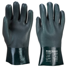 Portwest Duplán mártott PVC védőkesztyű 27 cm védőkesztyű