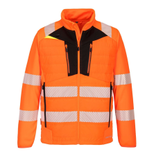 Portwest DX473 DX4 Hi-Vis Hybrid Baffle kabát munkaruha