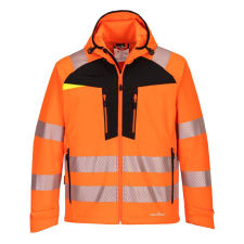 Portwest DX475 DX4 Hi-Vis Softshell dzseki narancs-fekete láthatósági ruházat