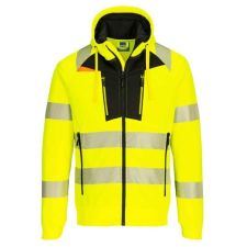 Portwest DX477 DX4 Hi-Vis kapucnis cipzáras pulóver munkaruha