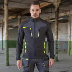 Portwest DX480 Portwest DX4 Zip Base Felső (fekete/sárga, XXL)