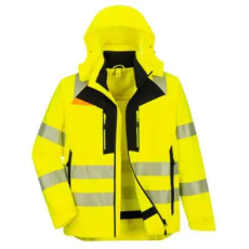 Portwest DX4 Hi-Vis 4 az 1-ben kabát Yellow/Black XXXL