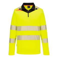 Portwest DX4 Hi-Vis cipzáras póló L/S