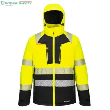 Portwest DX4 Hi-Vis Class 2 télikabát - Sárga/Fekete láthatósági ruházat