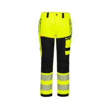 Portwest DX4 Hi-Vis eső nadrág Yellow/Black 46 láthatósági ruházat
