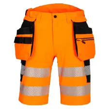 Portwest DX4 Hi-Vis Holster rövidnadrág Orange/Black 38 láthatósági ruházat