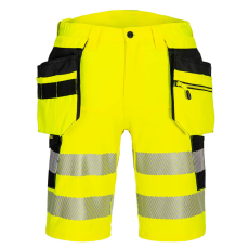 Portwest DX4 Hi-Vis Holster rövidnadrág Yellow/Black 30
