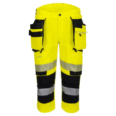 Portwest DX4 Hi-Vis kalóz nadrág Yellow/Black 34