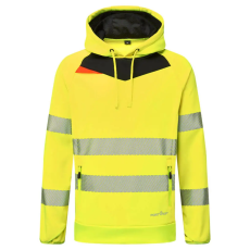Portwest DX4 Hi-Vis kapucnis pulóver Yellow/Black XXXL
